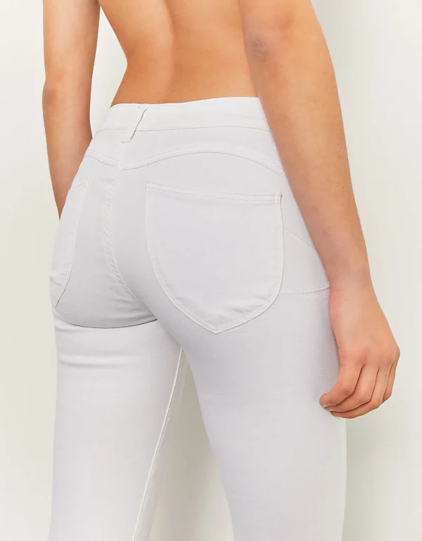 TALLY-WEIJL - ג'ינס סקיני פוש-אפ Mid Waist – SPACOPUMPVAA – לבן_aa – 2