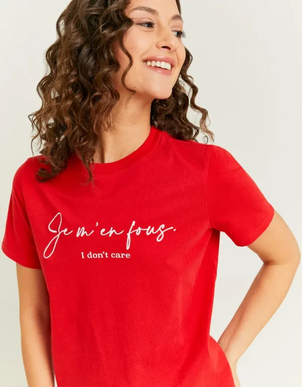 TALLY-WEIJL - טישרט עם הדפס – STSCOTIKKYPCBP – red107 – 2
