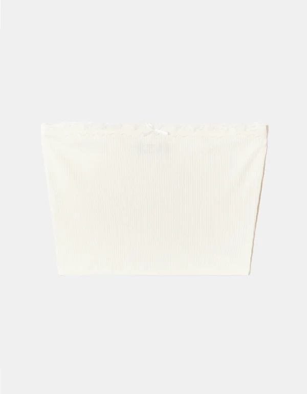TALLY-WEIJL - סטרפלס קרופ טופ – SSLCOLABANAQ – whi006 – 3