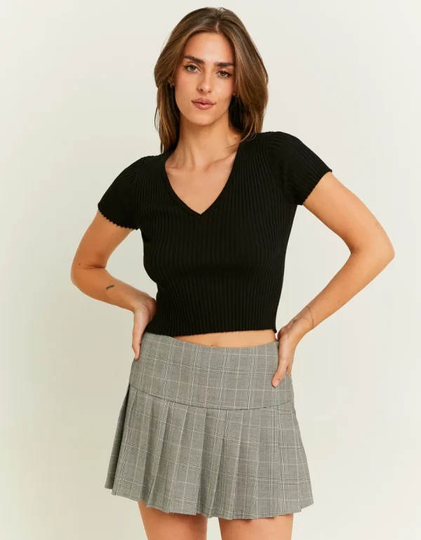 TALLY-WEIJL - חצאית מיני משבצות – SSHPENALOXX – xx – 1