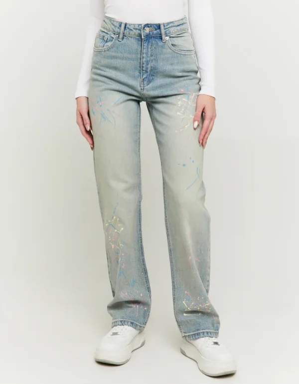 TALLY-WEIJL - ג'ינס High Waist – SPADEPAINTEHV – blu505 – 2