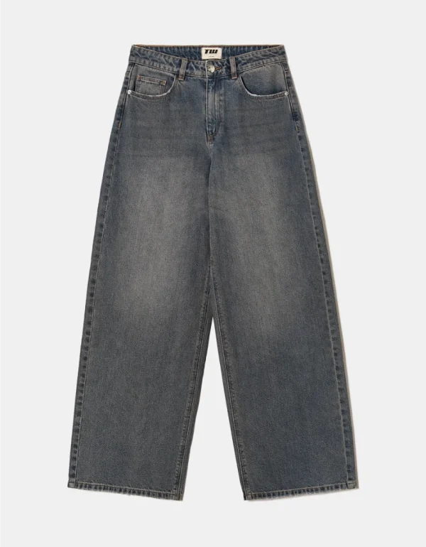 TALLY-WEIJL - ג'ינס BAGGY בגזרת mid waist – SPADESKATEEHDB – blu016 – 4