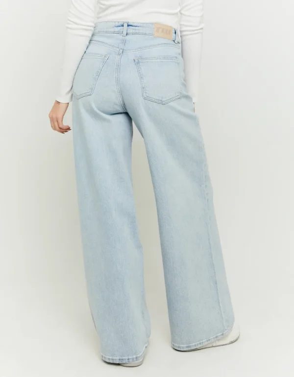 TALLY-WEIJL - ג'ינס WIDE LEG בגזרה גבוהה – SPADEWACKIE4BL00 – blu408 – 3