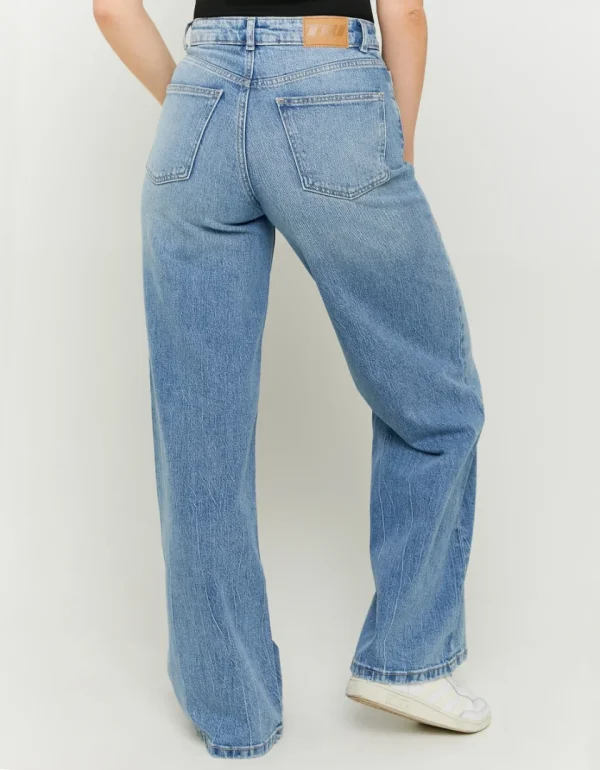 TALLY-WEIJL - ג'ינס WIDE LEG בגזרה גבוהה – SPADEWACKIE4LM00 – blu507 – 4