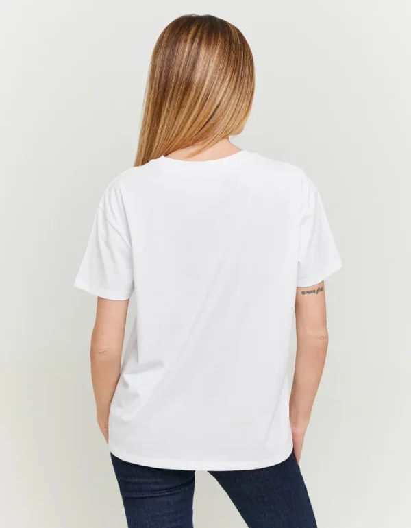 TALLY-WEIJL - חולצה קצרה עם הדפס – STSCOPOOMAA – whi001 – 2