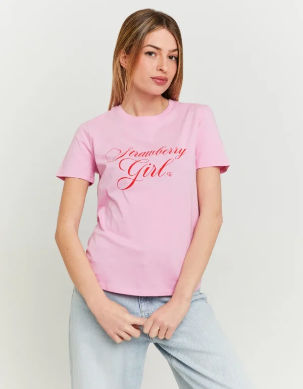 TALLY-WEIJL - חולצה קצרה עם הדפס – STSCOTIKKYLIDM – pnk266 – 1