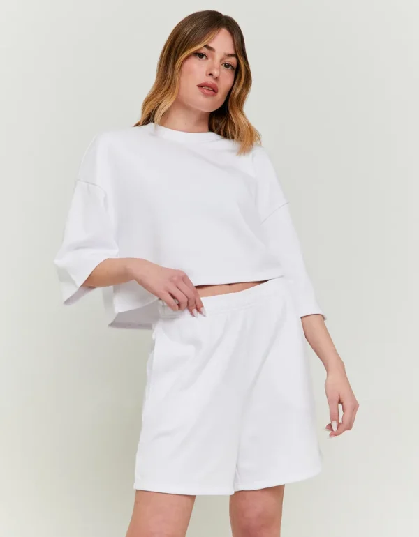 TALLY-WEIJL - מכנסי טרנינג קצרים – SSHCOBERMIAA – whi001 – 1